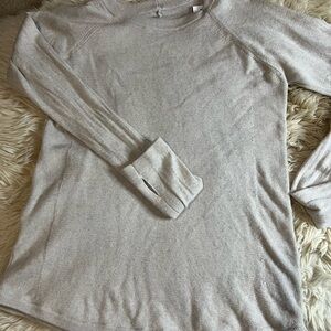 Lululemon unisex Gray Crewneck Sweater with Relaxed Fit